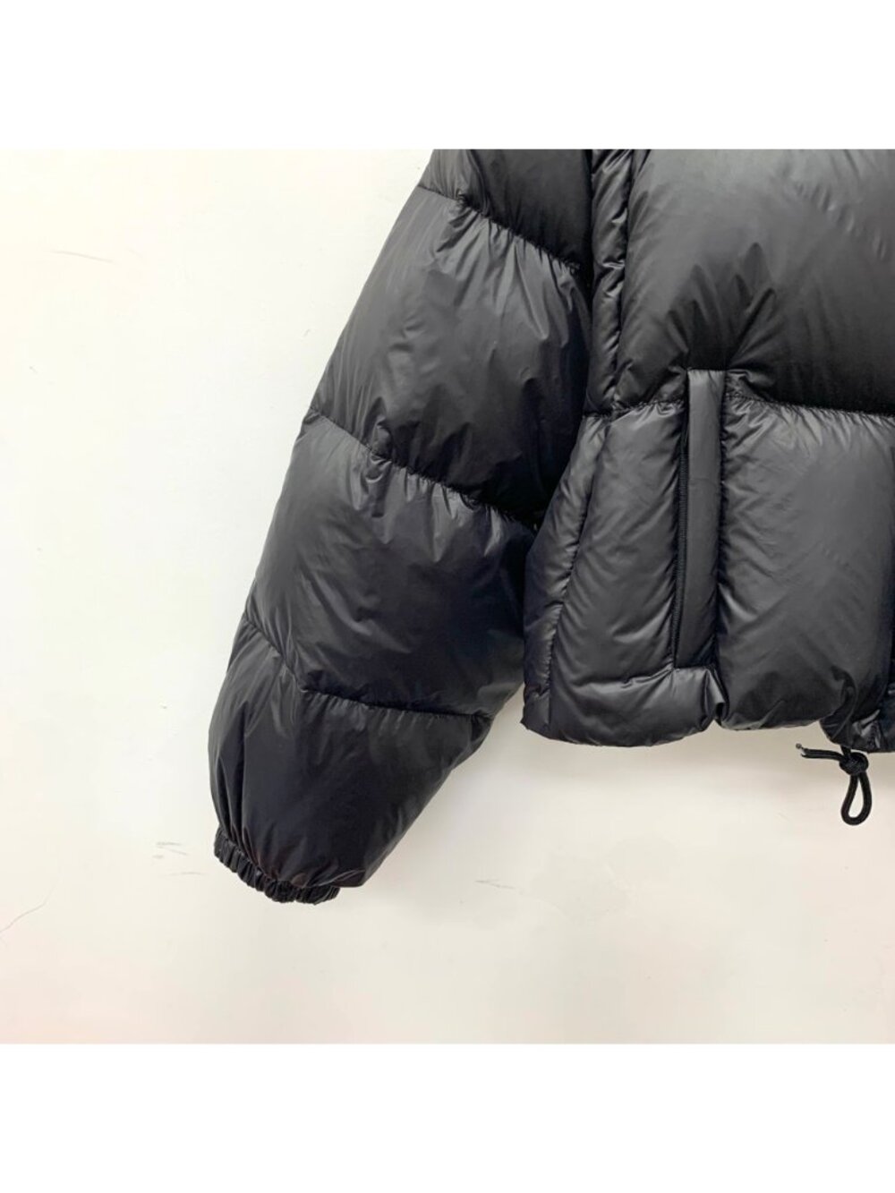 Prada Black Triangle Logo Stand-Collar Down Jacket - Picture 4 of 9